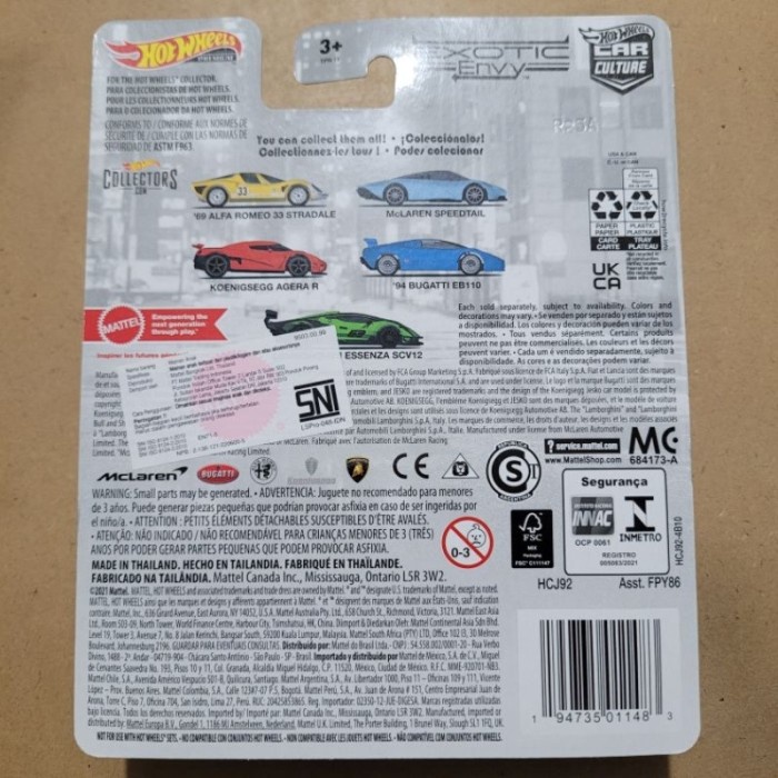 PROMO HOT WHEELS PREMIUM MCLAREN SPEEDTAIL / EXOTIC ENVY [ BLUE ] TERMURAH