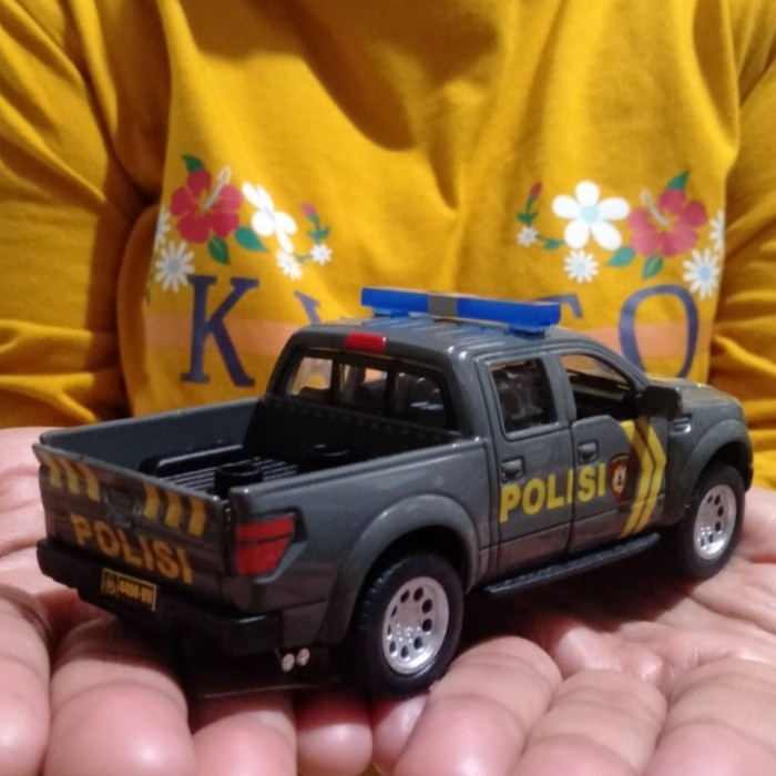 HOT SALE DIECAST MINIATUR MOBIL FORD DOUBLE CABIN POLISI INDONESIA SABHARA TERLARIS