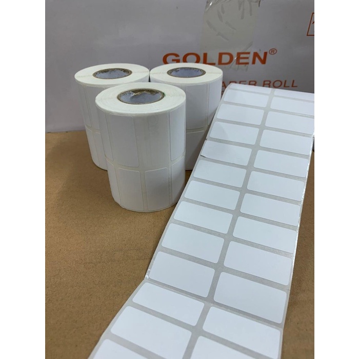 

Terlaris Label Barcode 33 X 15 Mm Kertas Sticker Label Thermal 33X15 Mm 2 Line