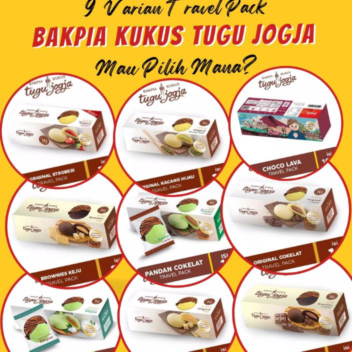 

Discount Today Bakpia Kukus Tugu Jogja - Travel Pack (Isi 10) - 9 Varian Rasa Baru serbuuu !