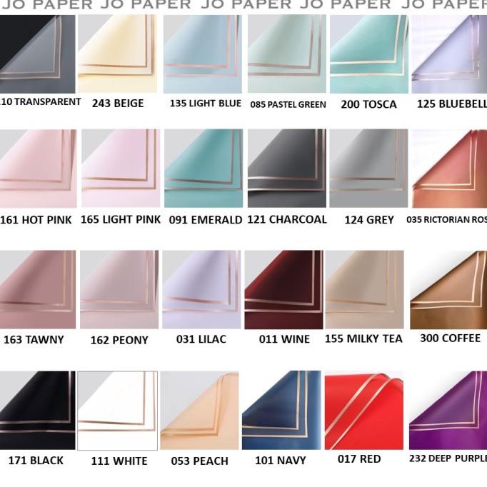 

Promo List Emas Korea 20 Lbr Florist Kertas Wrapping Paper Bunga Waterproof