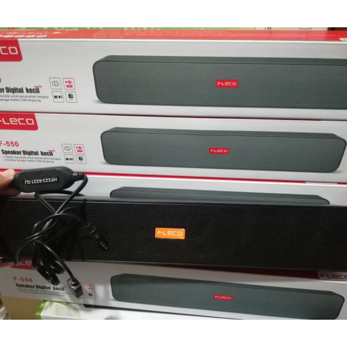 Stock Banyak Speaker F-550 Soundbar Fleco F-550 USB / Speaker Laptop / atau Komputer atau HP Super B
