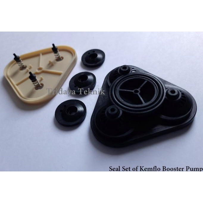 TERBARU Kemflo Seal Segitiga kuning hitam Per Kancing Booster Pump Kemflo