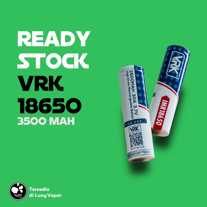 Ready Baterai VRK 18650 Oriiginal 3500 Mah