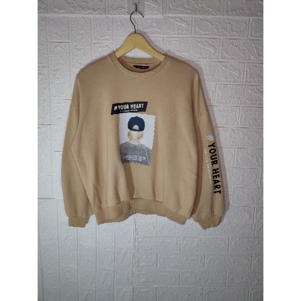 crewneck oversize lengan balon
