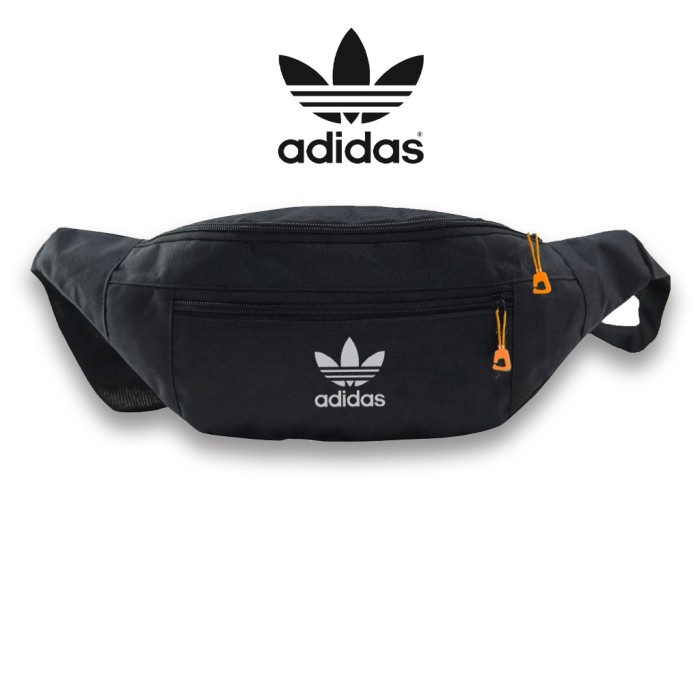 tas selempang pria Tas Selempang Adidas Tas Slempang Adidas Olahraga Waistbag Pria Wanita - Hitam(D9