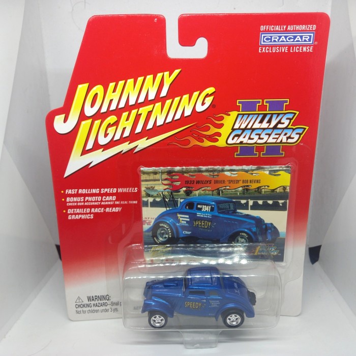 MUST HAVE JOHNNY LIGHTNING 1933 WILLYS DRIVER SPEEDY BOB NEVINS TERBARU