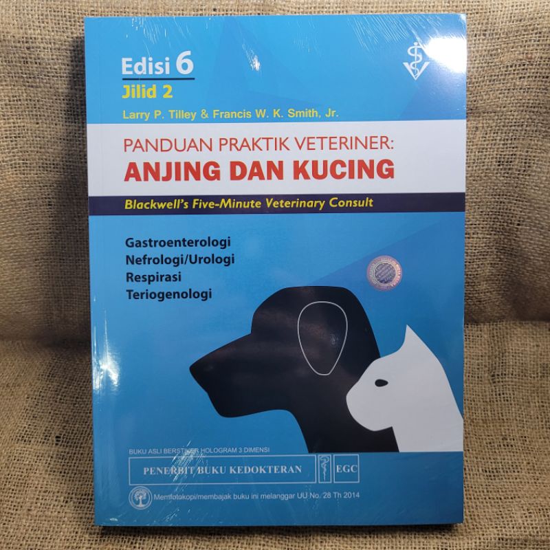 Buku Kedokteran Hewan, Panduan Praktik Veteriner: Anjing dan Kucing Edisi 6, Jili 2