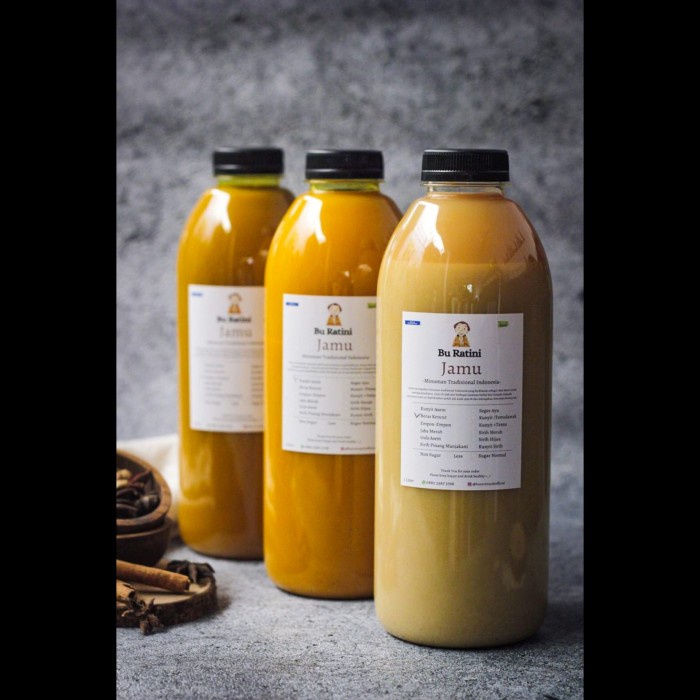 

Jamu Bu Ratini Faly Pa (Kunyit Asem/Beras Kencur/Empon Empon