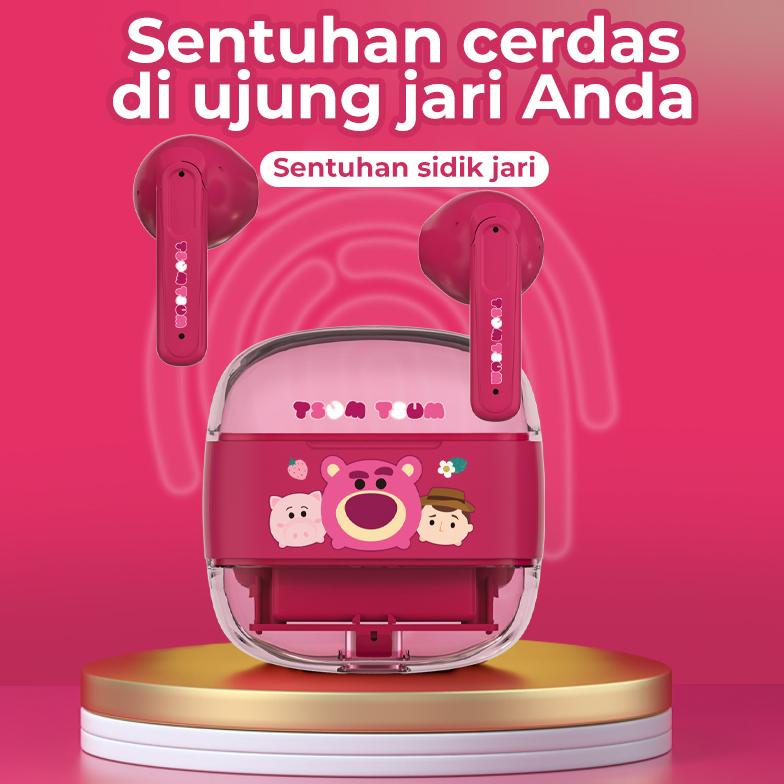 Terbaik 100% Ori Disney A11 Headset Nirkabel Bluetooth 5.3 Tws Headphone Super Bass Kebisingan Reduc