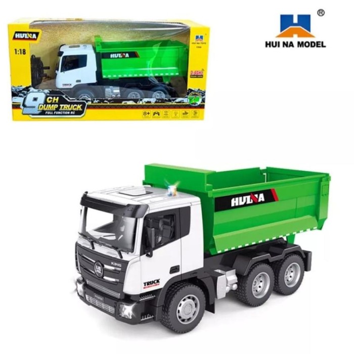 FLASH SALE RC HUINA 1556 SKALA 1/18 MOBIL TRAKTOR 9CH MODEL TRUK SAMPAH MURAH TERBARU