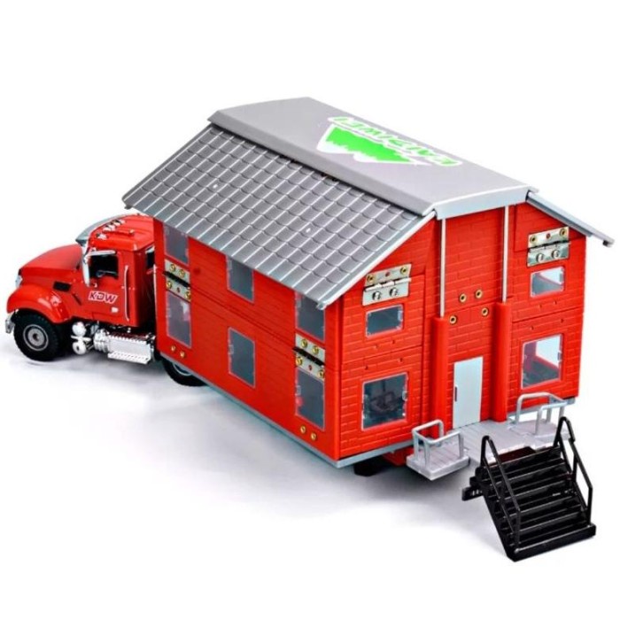 FLASH SALE DIECAST TRUCK KDW DOUBLE DECK TRANSFORMATION TRUCK MINIATUR DIECAST TERBARU