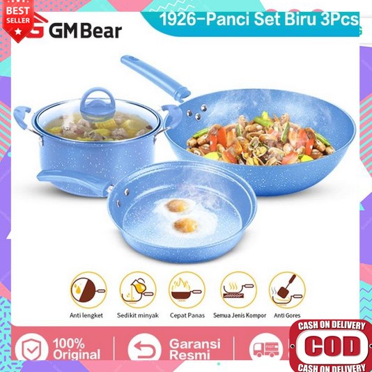 Panci Set Isi 5 Pcs Anti Lengket Promo 3 In 1 Stainless Tebal Murah Panci Kukus Dimsum Jumbo Penci T