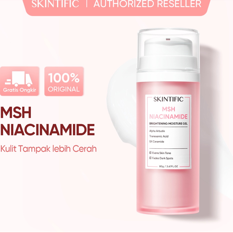 Super Promo 【BPOM 100% Ori】[BIG SIZE] SKINTIFIC MSH Niacinamide Brightening Moisture Gel 80g Niacina