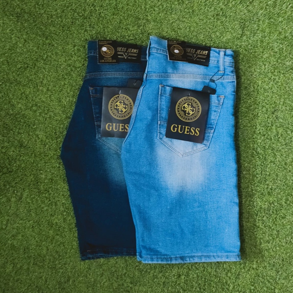 ༒ XII 2582 Celana Pendek Pria Stretch Distro Jumbo Jeans Dewasa Melar Cargo Levis Parasut Chino Slim