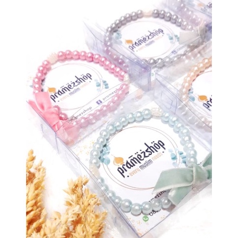 ♡ L 96310 Gelang Tasbih Wanita Hamasah Mutiara Cantik Murah Berkualitas Dijamin Ori>/ ≼≽