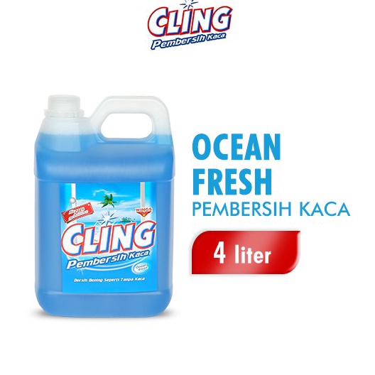 *Hot* Cling Biru Pembersih Kaca Jerigen 4 Liter ✱