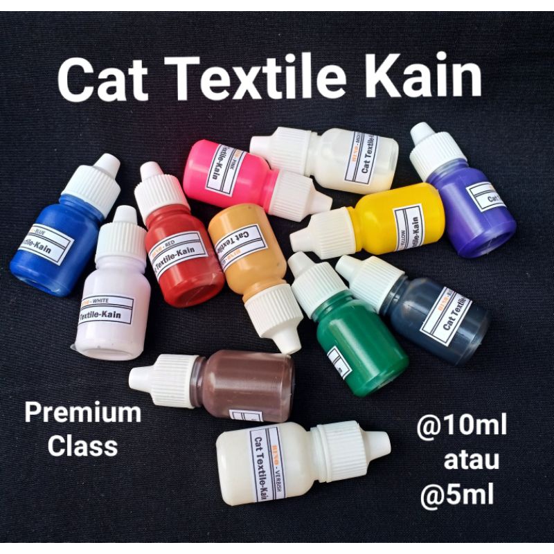 

G8G CAT LUKIS TEXTILE KAIN, CAT SEPATU, CAT KULIT, CAT KANVAS PREMIUM CLASS @10ML/5ML BINO / CAT