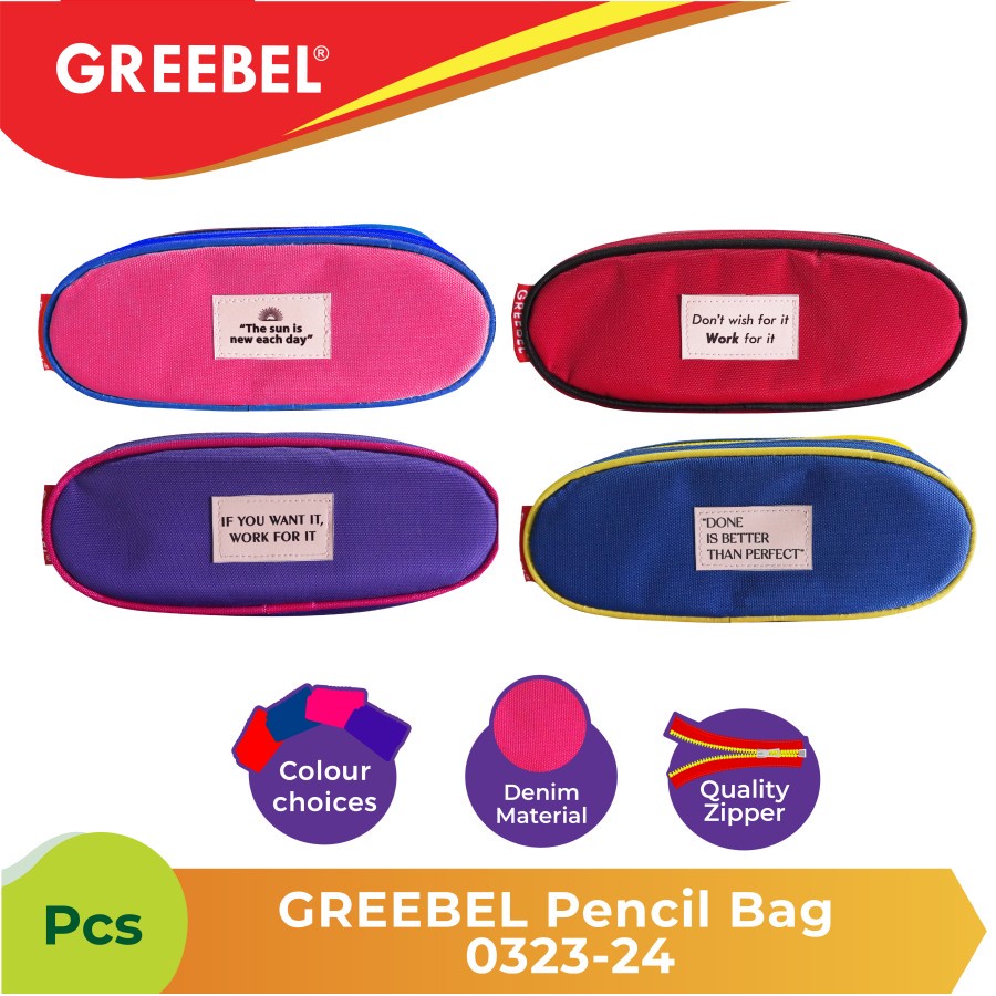 

X5Q GREEBEL TEMPAT PENSIL PENCIL PEN / PENCIL BAG 0323-24 / KOTAK PENSIL PEN LUCU UNIK MENARIK WARNA
