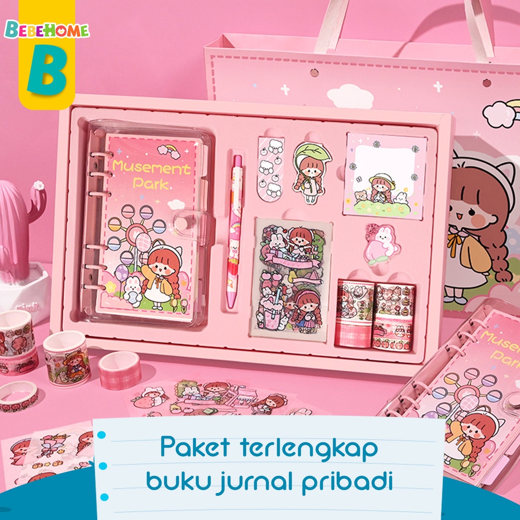 

Z7J BEBEHOME PAKET JURNAL PAKET MURAH BUKU HARIAN ALAT TULIS ESTETIK LETTERING BOOK LETTERING PEN