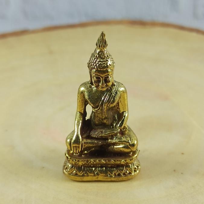 populer] PATUNG BUDDHA KUNINGAN MINI