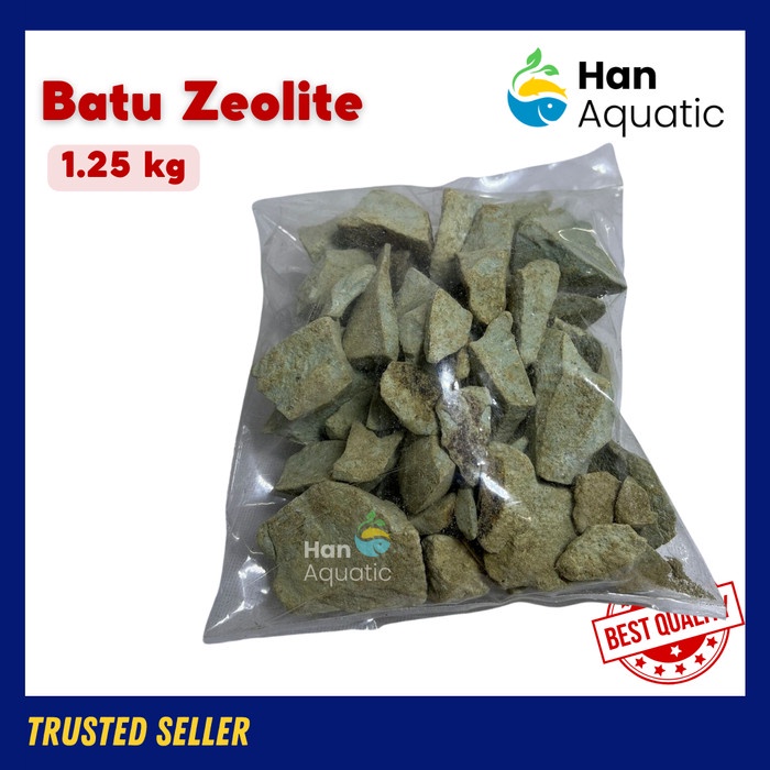 Batu Zeolit Zeolite Media Filter Aquarium Kolam 1.25 kg