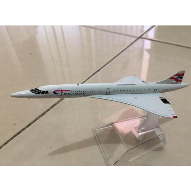 British Airways Concorde - Diecast Miniatur Pesawat Terbang