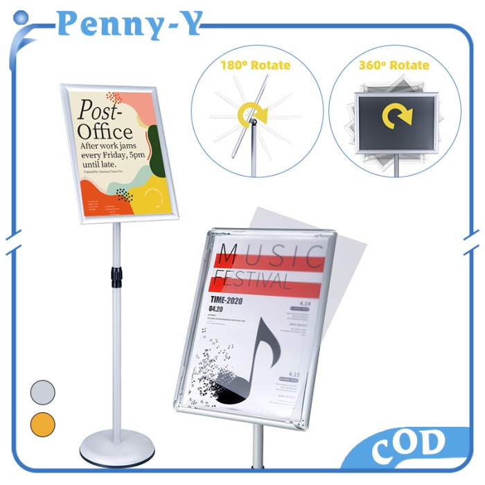 Terlaris A4 Standing Sign Frame Stainless Standing Welcome Sign Standing Frame
