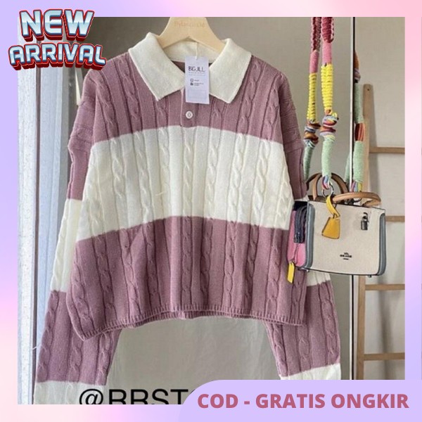 Sweeter Top Wanita Sweater Croope Baju Hangat Atasan Sweter Oversize Sweter Dewasa Sweeter Cropee Su