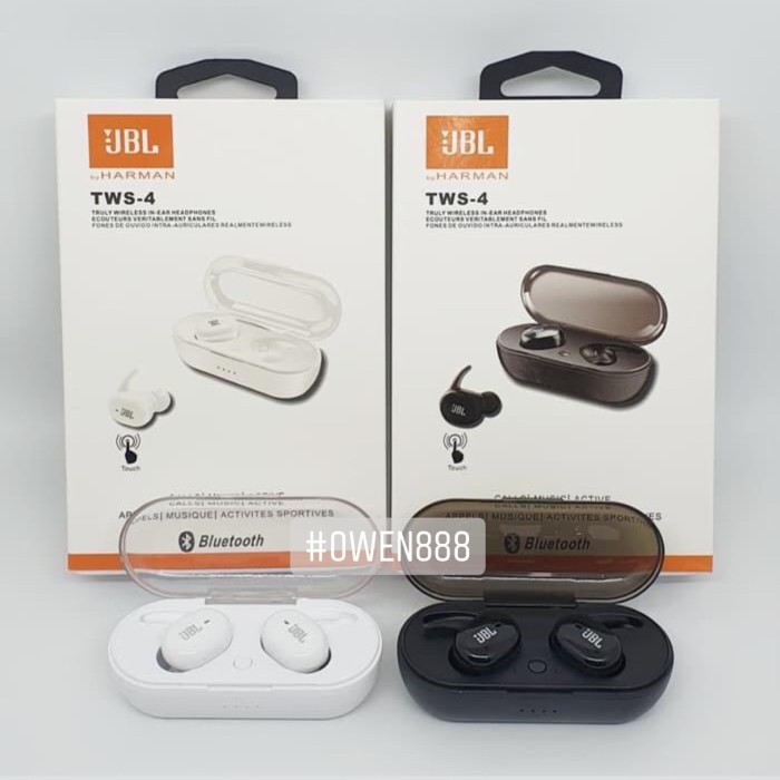 earphone Headset Bluetooth JBL TWS 4 TWS 5 Wireless TWS-4 TWS4 TWS-5 - TWS 4 S8C1 TERLARIS PREMIUM K