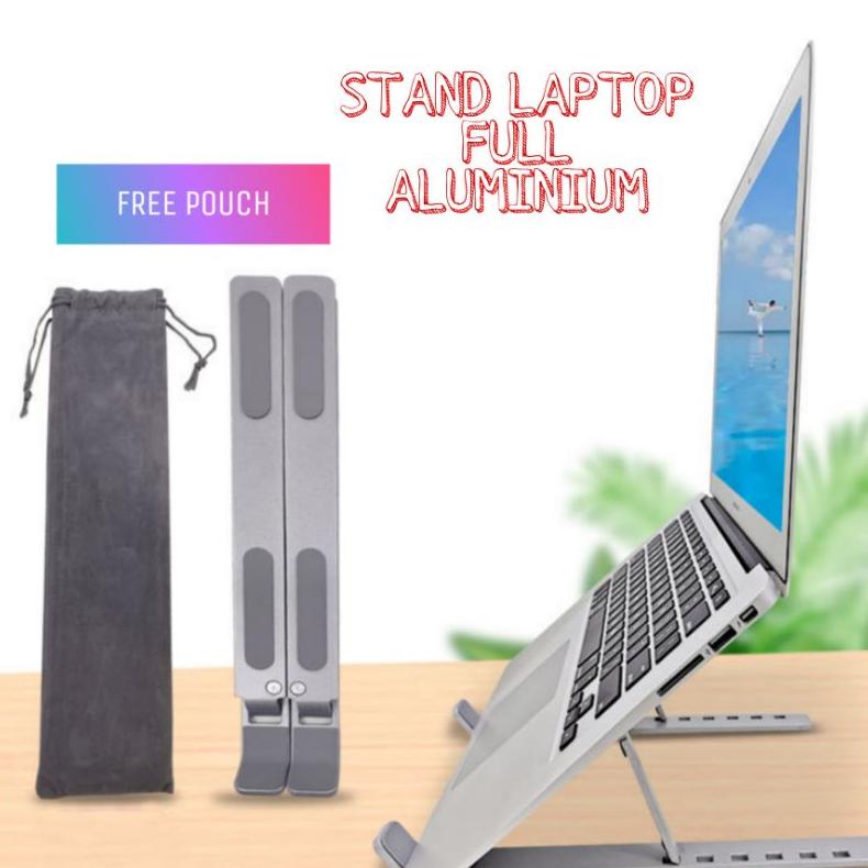 Stand Laptop Aluminium/ Stand Holder Laptop Aluminium