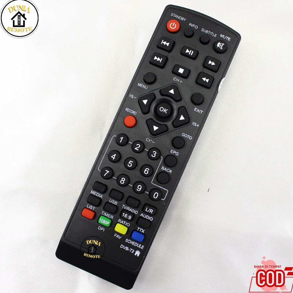 12.12 SALE  Remot Remote Set Top Box Dvb-T2 Venus Cabe Rawit Venus Brio DVB T2 MPEG4 XTreamer Bien1