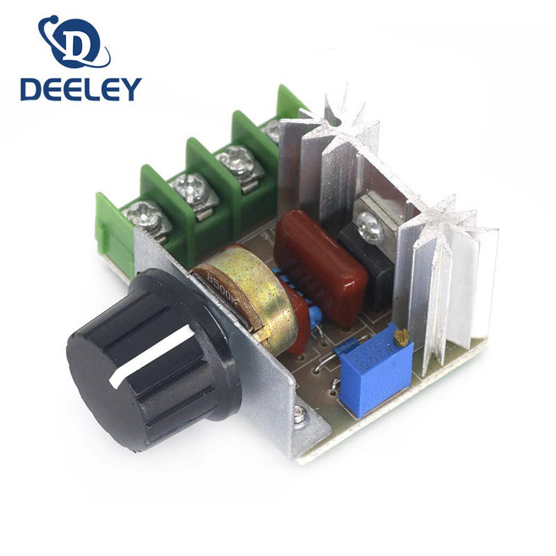 ✅&amp;AC 220V 2000W SCR Voltage Regulator Module Dimmer Motor Speed Controller Thermostat Electronic