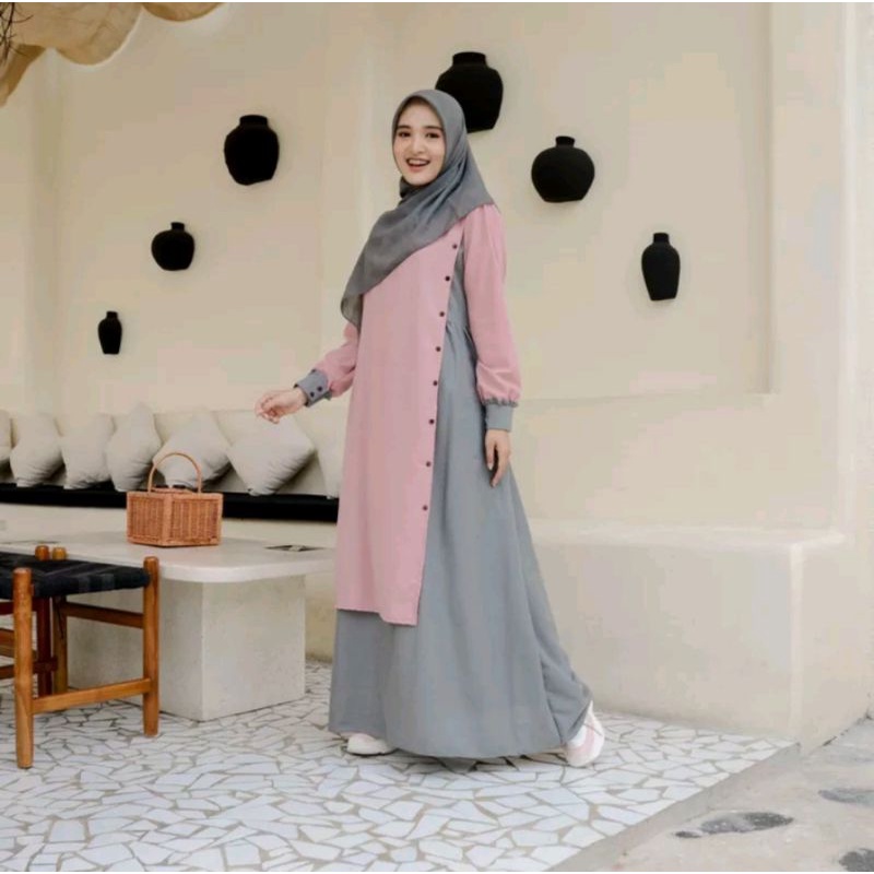 GAMIS MUSLIMAH ZAHRA CASUAL| GAMIS WANITA MUSLIM| GAMIS 2 WARNA| GAMIS KEKINIAN| GAMIS MURAH| GAMIS 
