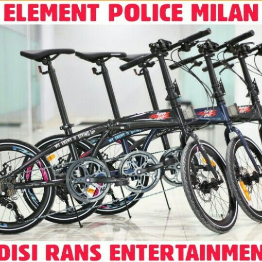 sepeda lipat murah 20" ELEMENT POLICE MILAN edisi RANS ENTERTAIMENT