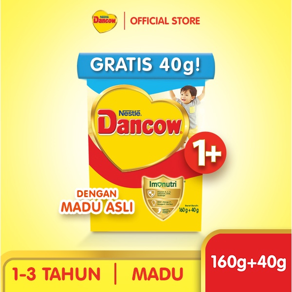 Nestle Dancow 1+ dengan Nutritods Susu Pertumbuhan Rasa Madu 1-3 Tahun Box 200 g Image 2
