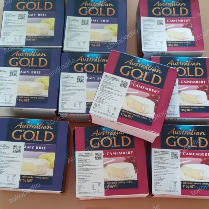 

Australian Gold Camembert Creamy Brie keju import cheese DISC 40%