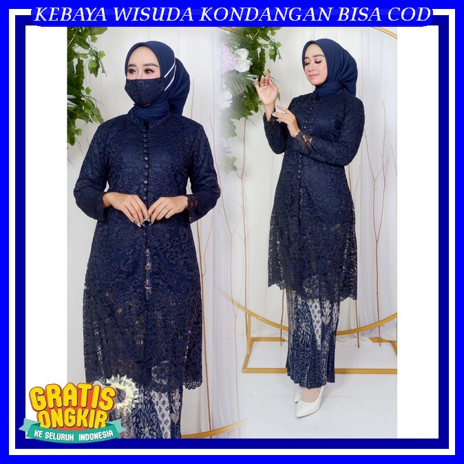 Atasan Brokat Wnita Lamaran Kamis Pahingan Baju Lamaran Wanita Modern Terbaru Brukat 2023 Kutubaru A