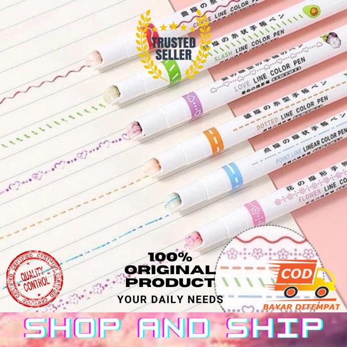 

CURVE HIGHLIGHTER PEN ISI 6 ORIGINAL SAS TBK