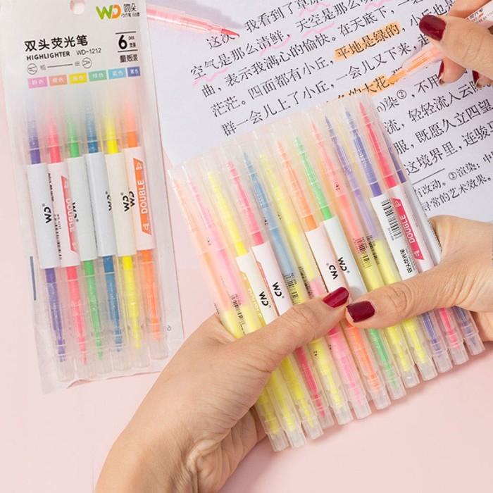 

6PCS STABILO PASTEL SPIDOL HIGHLIGHTER PEN PASTEL SEKOLAH / KANTOR