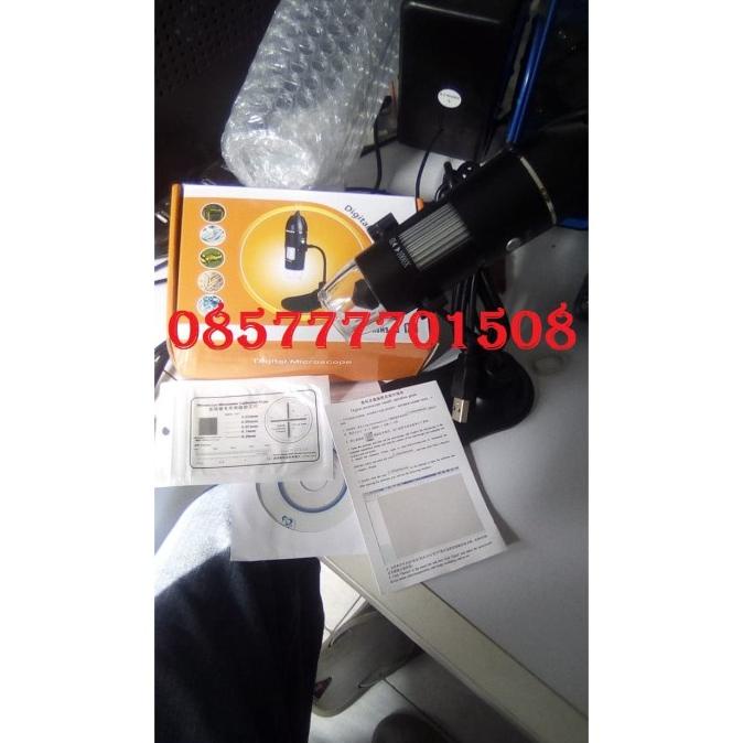Portable Digital Mikroskop Microscope 1000X, 8 Led 2Mp Lengkap Set,