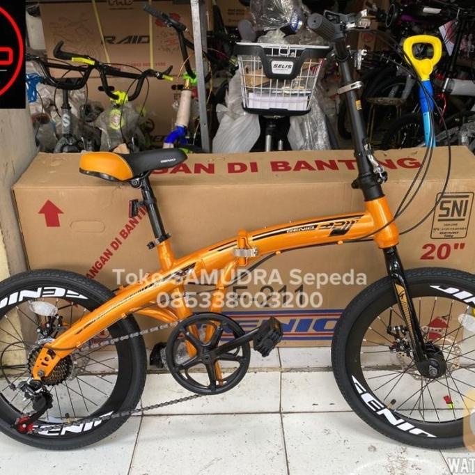Amu Sepeda Lipat Folding 20" United Genio F-211 Murah Bdg Bestq