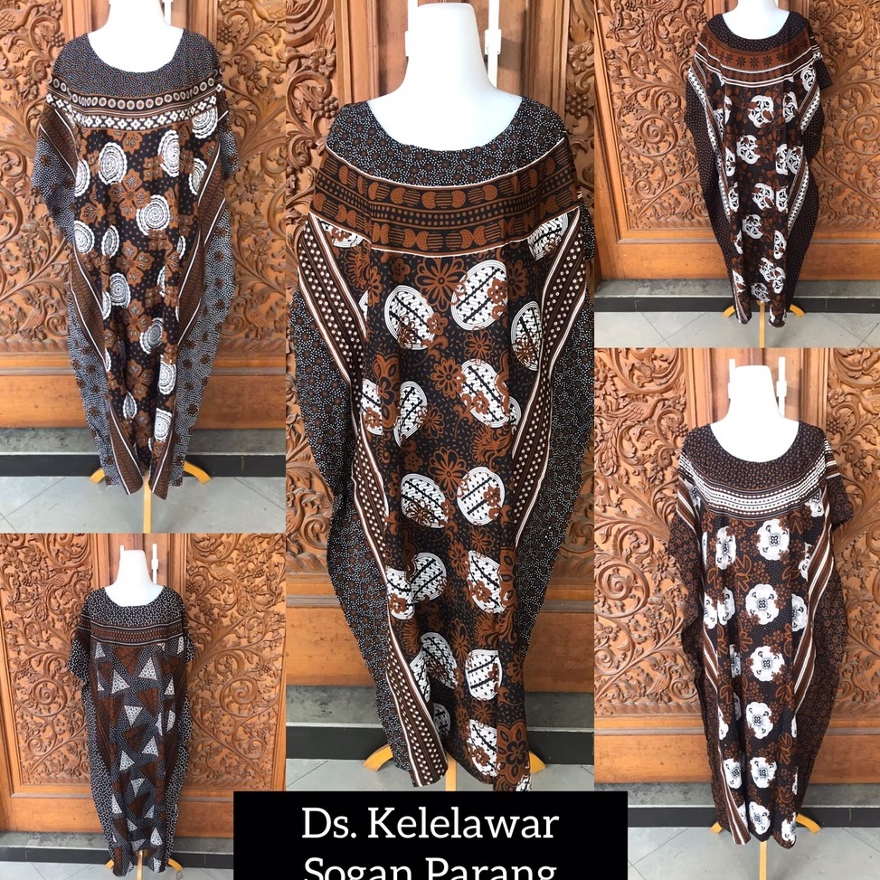 LANGSUNG ATC. Daster Jumbo Kelelawar Kalong Lowo Batik Radian Solo Bahan Rayon Premium