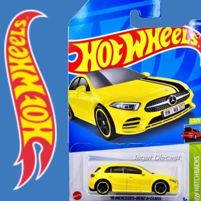 Hot Wheels 19 Mercedes Benz A Class Mainan Mobilan Mercy Detail Keren