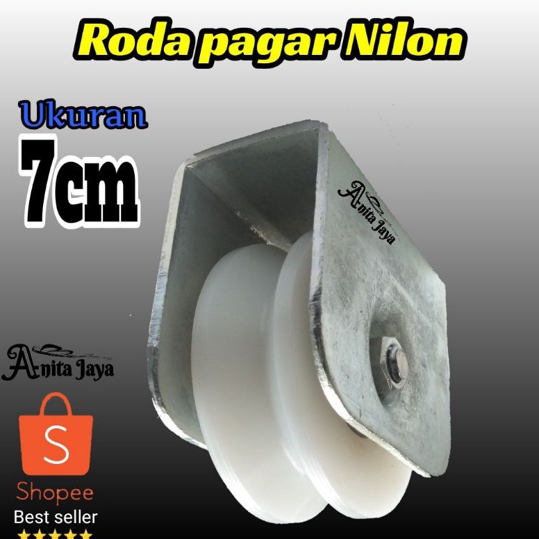 TERMURAH. roda pagar nilon 7cm roda pintu gerbang