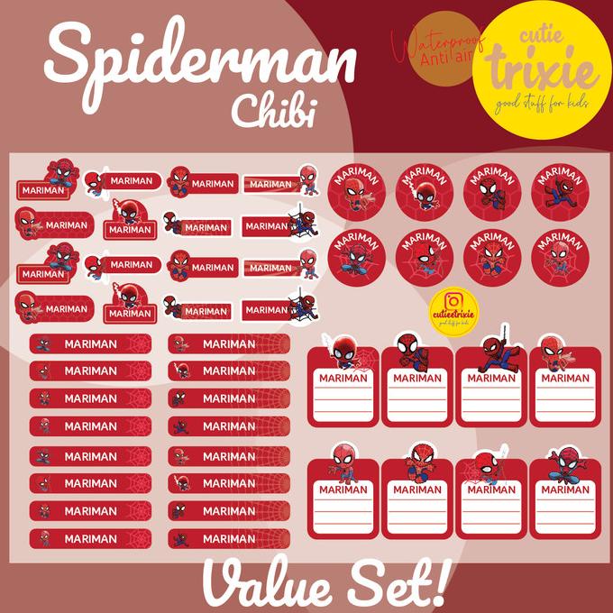 

Sale Sticker Label Nama Anak Spiderman Cibhi Value Set