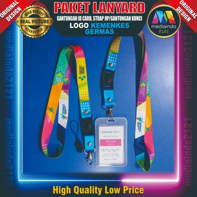 New Lanyard Printing Kemenkes Germas (Paket Exclusive)