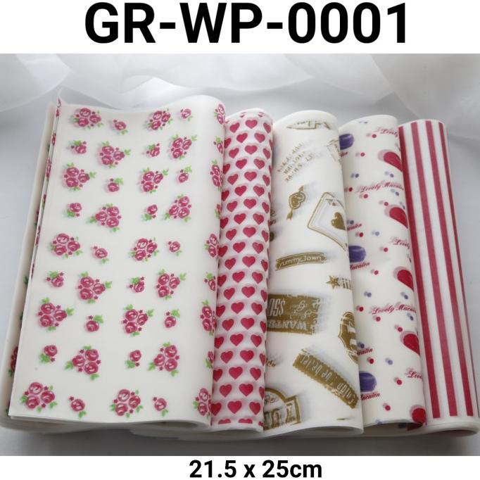 

New Gr-Wp-0001 Bread Loaf Food Wrapping Wax Paper Kertas Burger Nasi