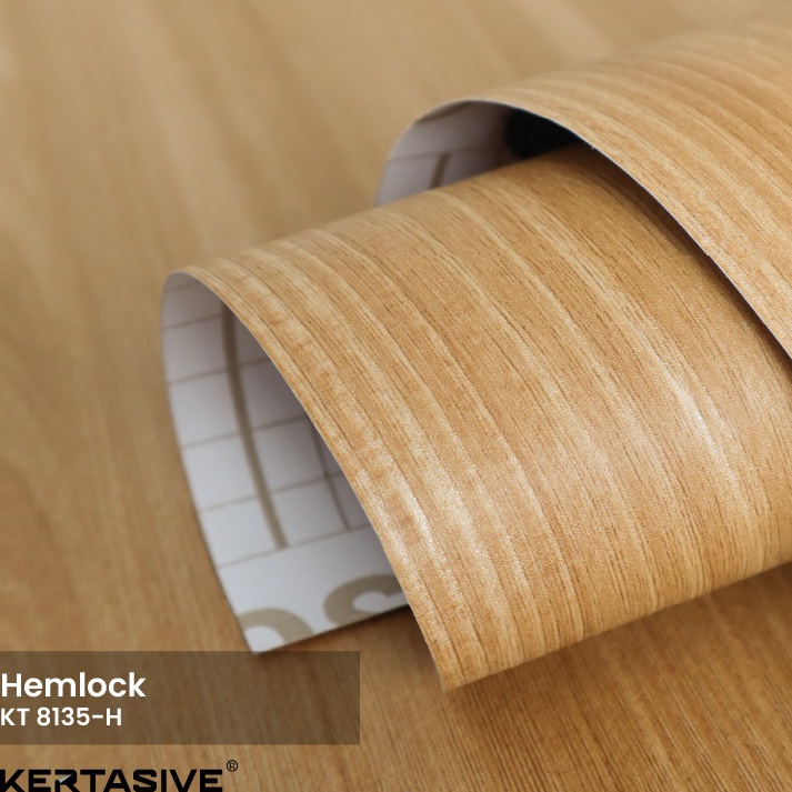 READY. HEMLOCK 122 CM - KERTASIVE PVC INTERIOR FILM / PELAPIS FURNITURE / WALLPAPER Min. Pembelian 2