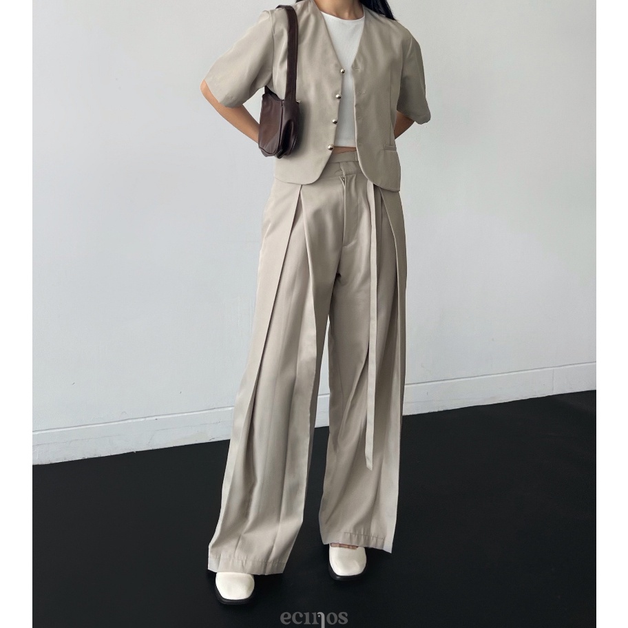 XVLV8784 Terbaru ECINOS - Winter Pleated Trousers